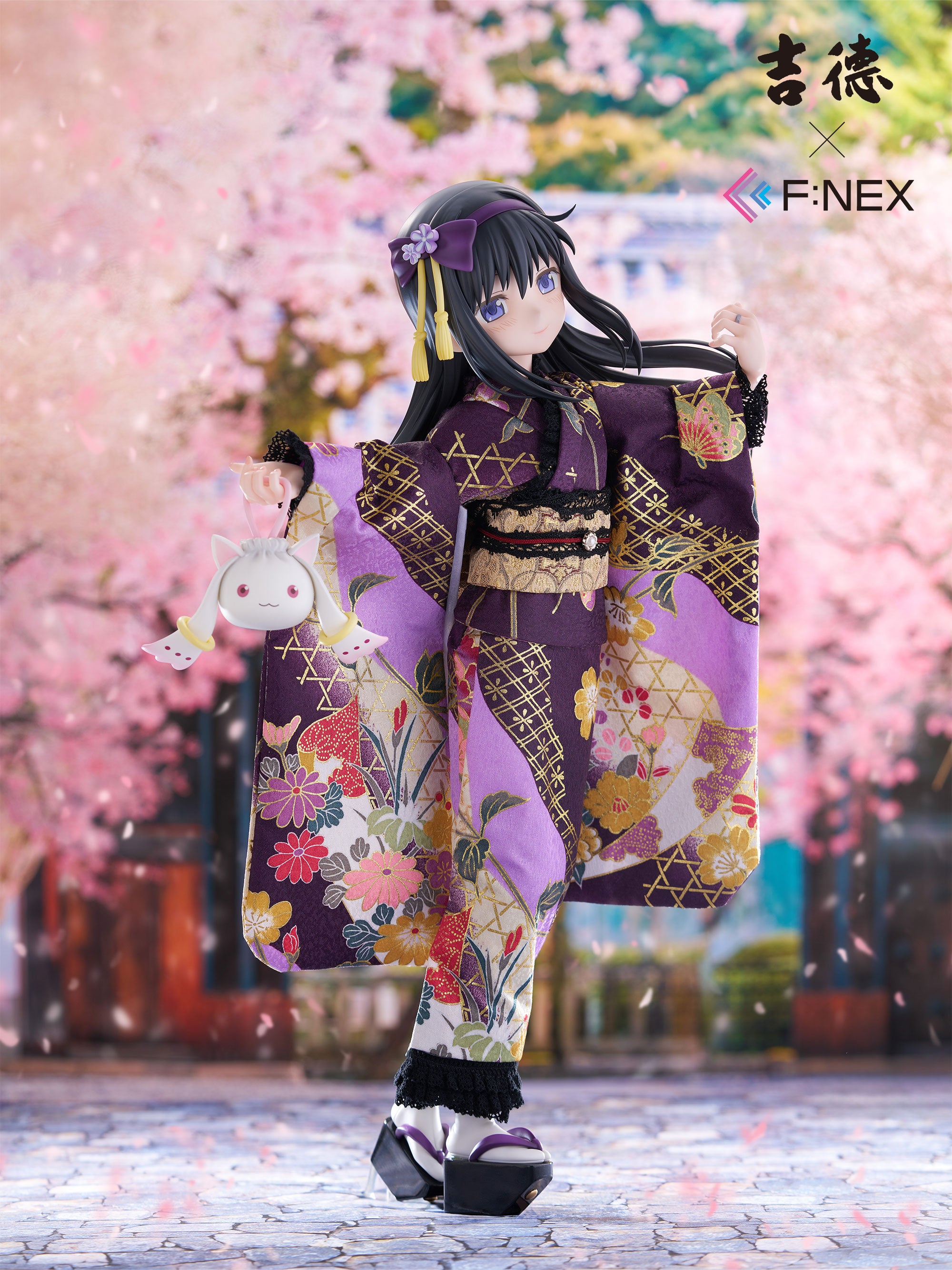 吉徳×F:NEX 鹿目まどか・暁美ほむらセット -日本人形- 1/4スケール