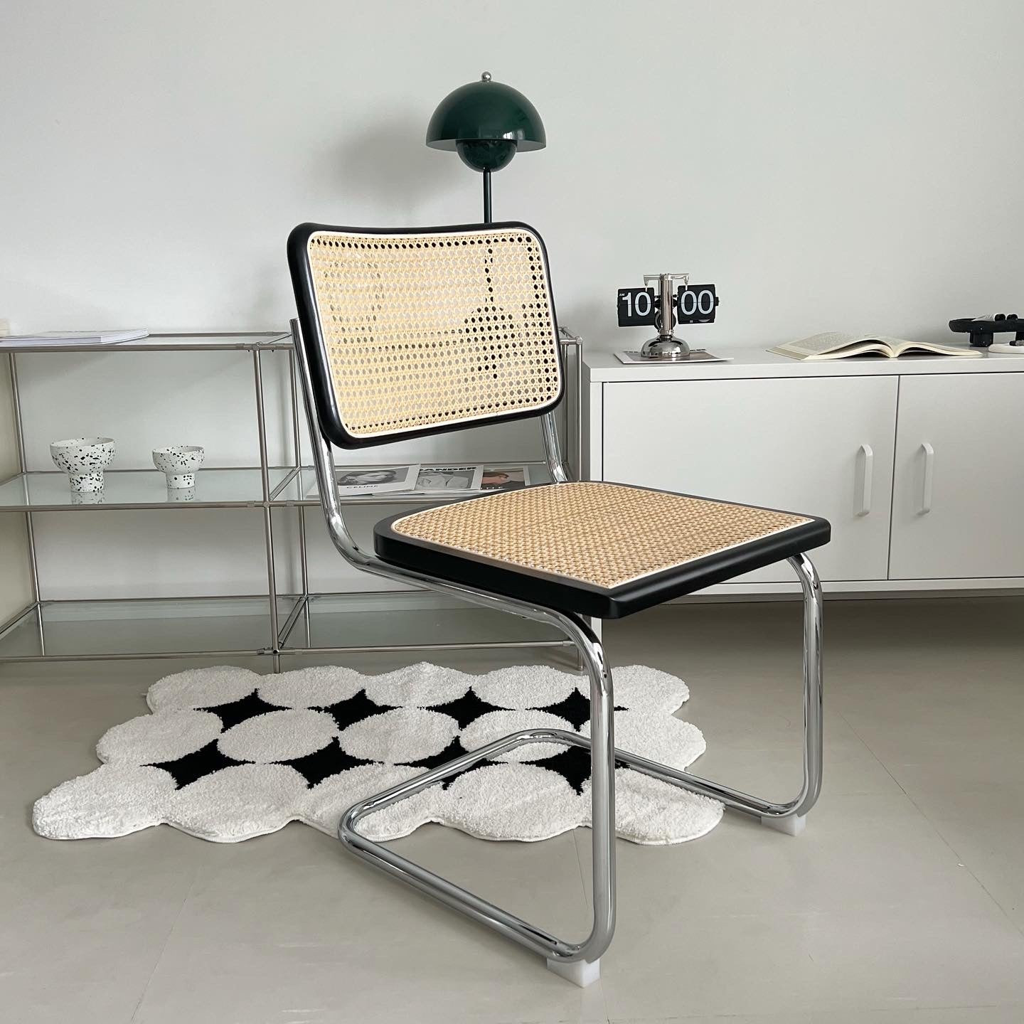 C38 Rattan side chair