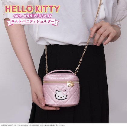 HELLO KITTY 50th ANNIVERSARY キルトバニティショルダーBOOK ＜セブン