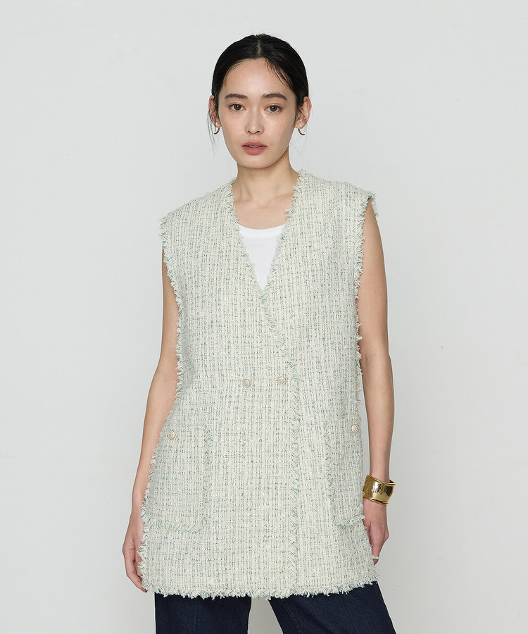 サマーツイード ジレ（01-11VK03-205）｜K.T キヨコ タカセ（K.T