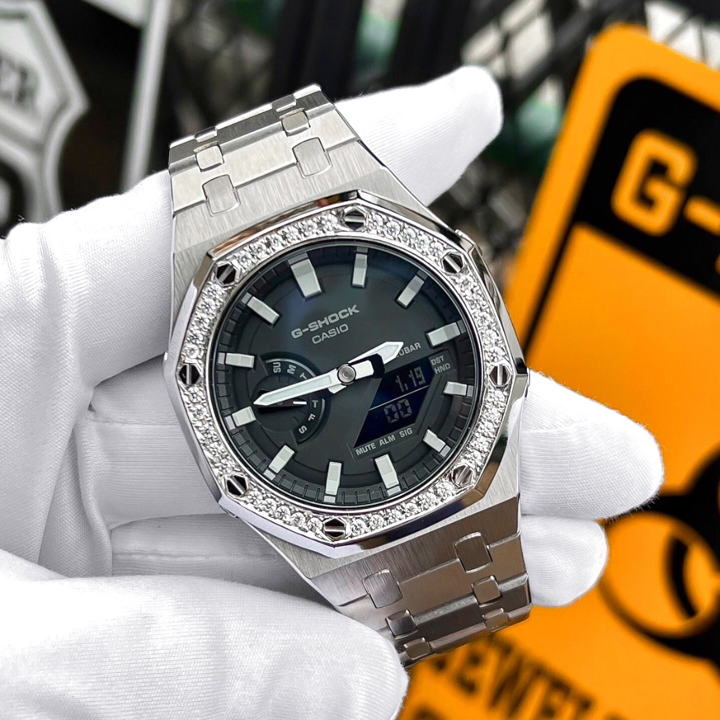 CASIOAK カシオーク カスタム GA2100 フルメタル 人気のG-SHOCK