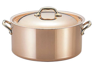 銅とステンのコラボ/モービル 銅 半寸胴鍋・片手鍋・シャローパン通販