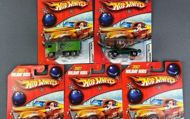 Group of 5 Hot Wheels 2007 Holiday Rods in United States