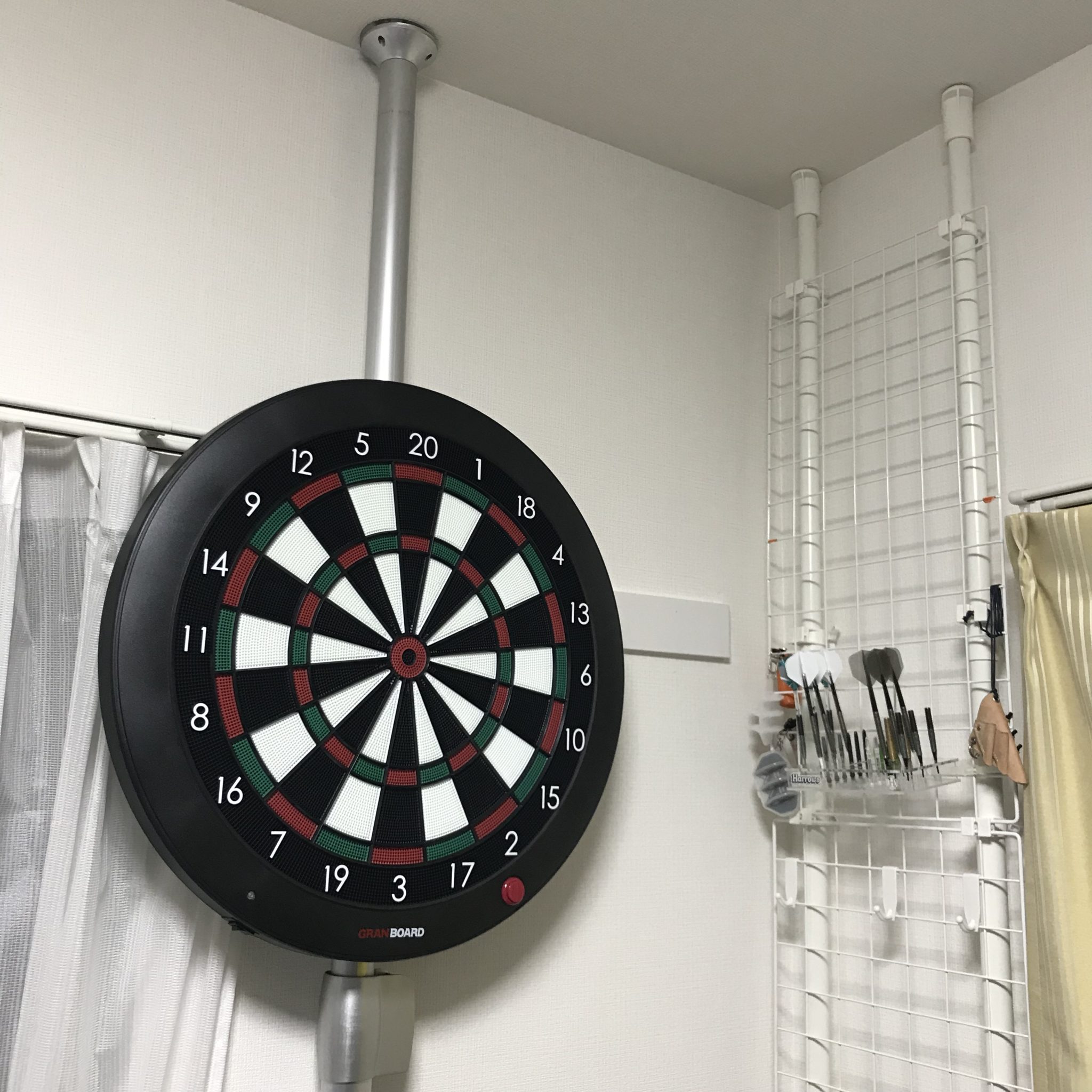 家庭用ボード‐グランボード3の設置方法と注意点と取り付け例 - がもダーツ