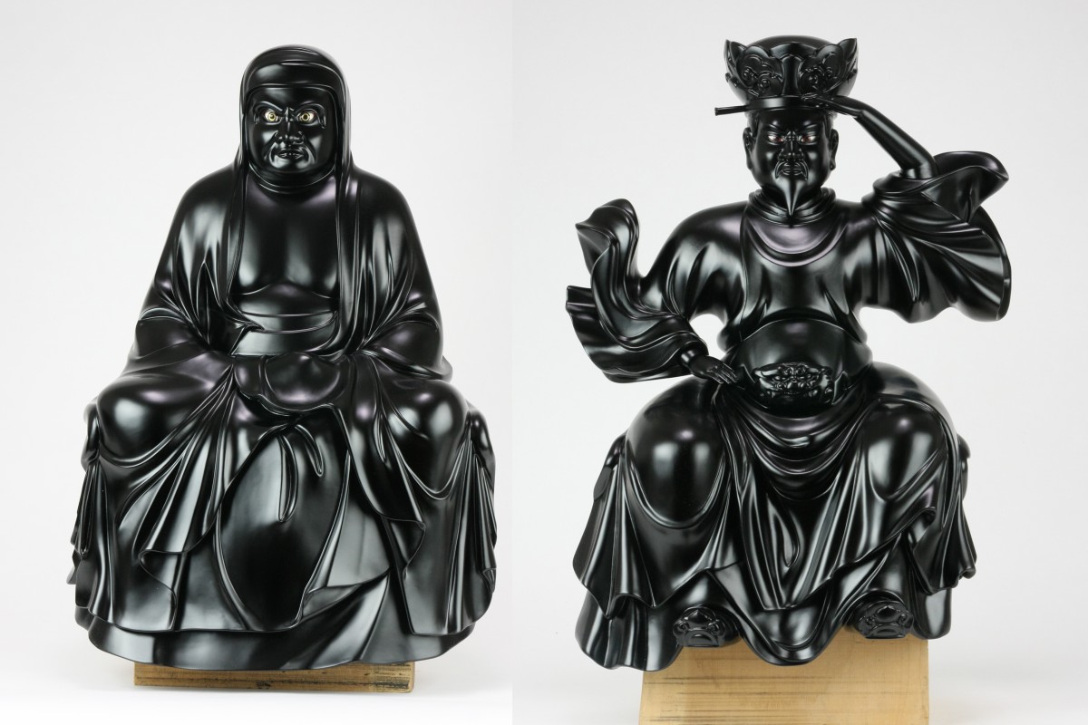 漆黒の達磨大師・大権修利菩薩像〇 | 京都の仏師 宮本我休（GAKYU