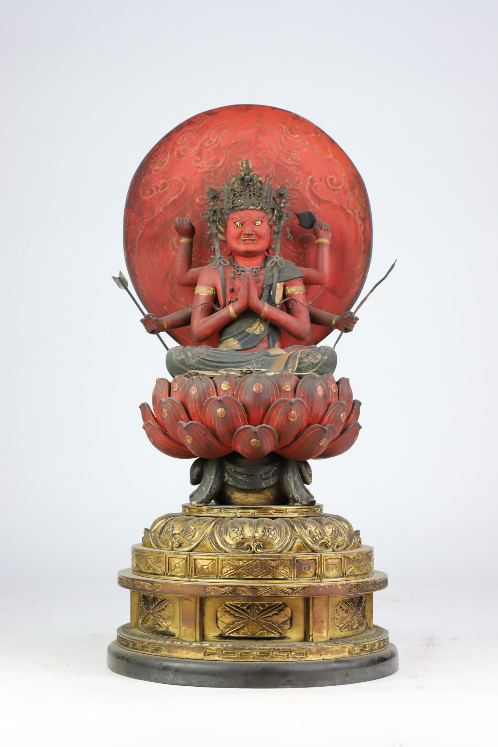 愛染明王と四天王の修復が完了しました。 | 京都の仏師 宮本我休