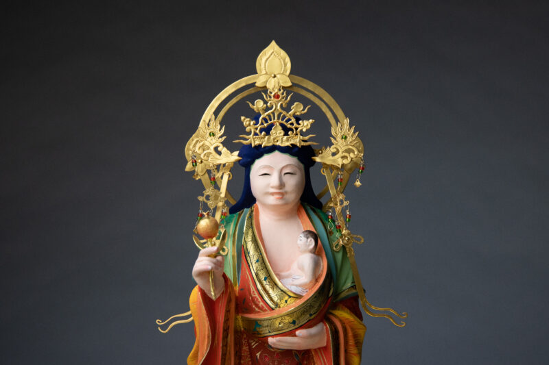 鬼子母神像の修復が完了しました〇 | 京都の仏師 宮本我休（GAKYU