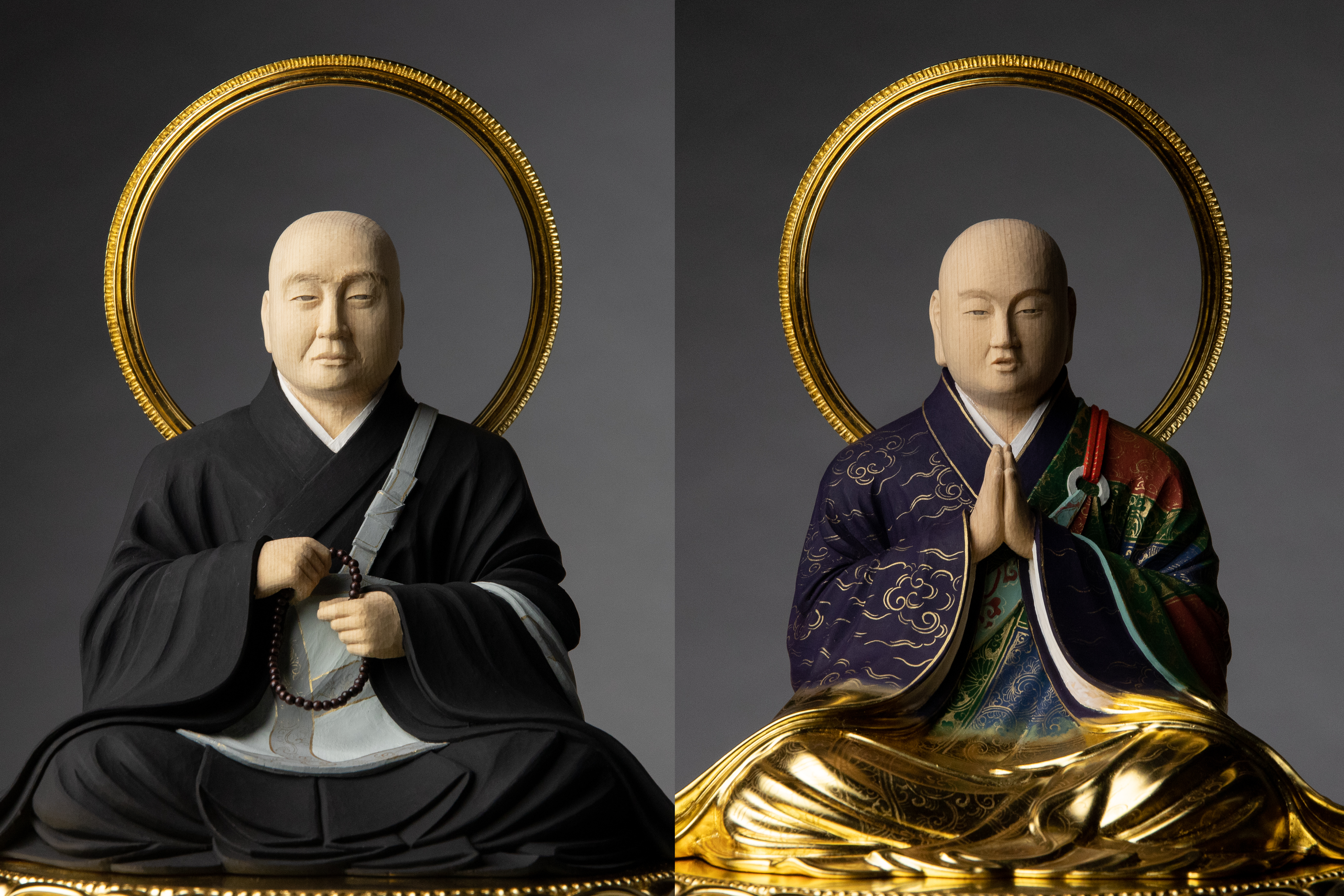 善導大師・法然上人像が完成しました〇 | 京都の仏師 宮本我休（GAKYU