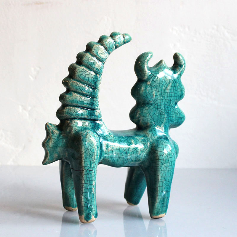 イラン・ハマダーン 青の陶器/ペルシャ陶器・伝統工芸 Persian Ceramic