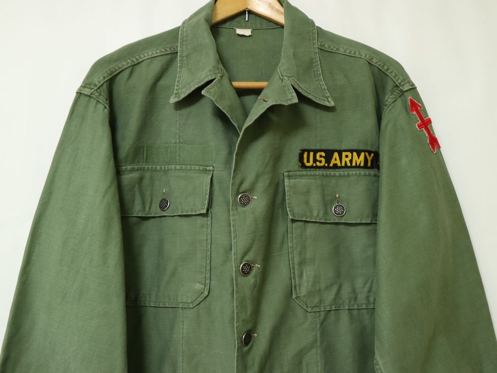 50s 米軍 実物 ビンテージ US ARMY OG-107 1st 初期 HBT 13スター
