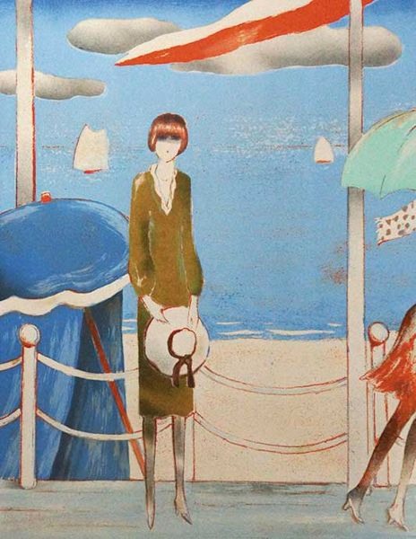 カシニョール『ドーヴィル』｜絵画 販売 買取 - 東京・自由が丘にある