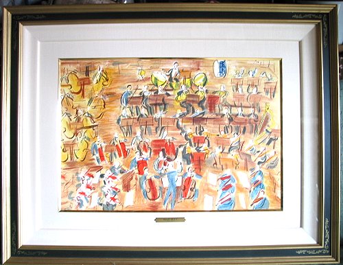 デュフィ オーケストラ」額装画像 | 絵画 販売 買取 東京 自由が丘に