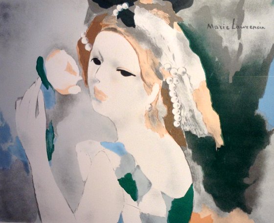 マリー・ローランサン「バラを持つ少女」 ご注文ページ | 絵画 販売