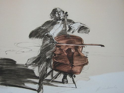 ワイズバッシュ：チェリスト5】 絵画 販売 買取 | 東京 自由が丘に