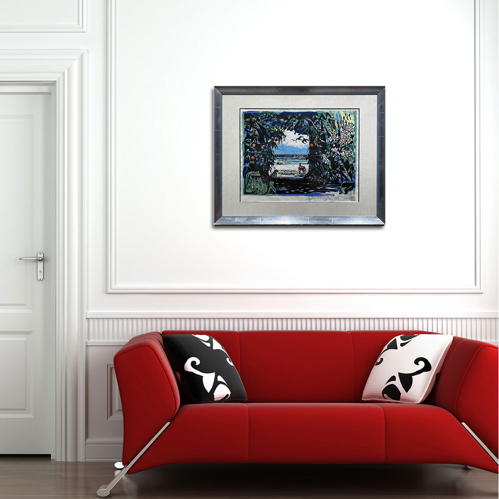 BOKUNEN ART GALLERY公式オンラインストア / 海のふたがあいたまま 木版画