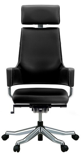 オフィスチェア DELPHI/デルフィ パソコンチェア ハイバック 総革張り