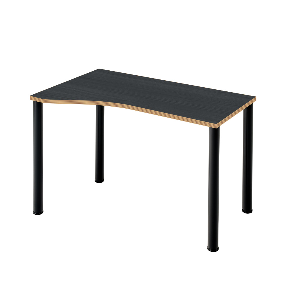 D3デスク(指紋レス)天板Iタイプ 木目 アジャスター脚 幅100cm パソコン