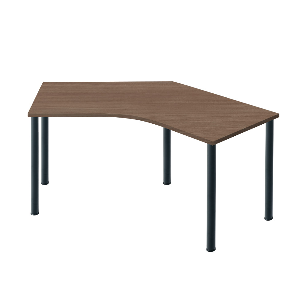 D3デスク 天板Aタイプ 木目 アジャスター脚 幅153.6cm (パソコンデスク