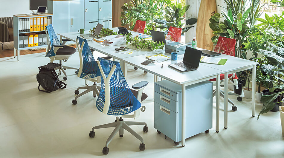 ワーキングテーブル 幅140cm 奥行70cm ( パソコンデスク ワーク