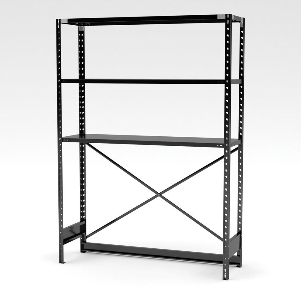 抗菌ABラック 下段開放タイプ 幅121.2×奥行46.2×高さ180cm (スチール