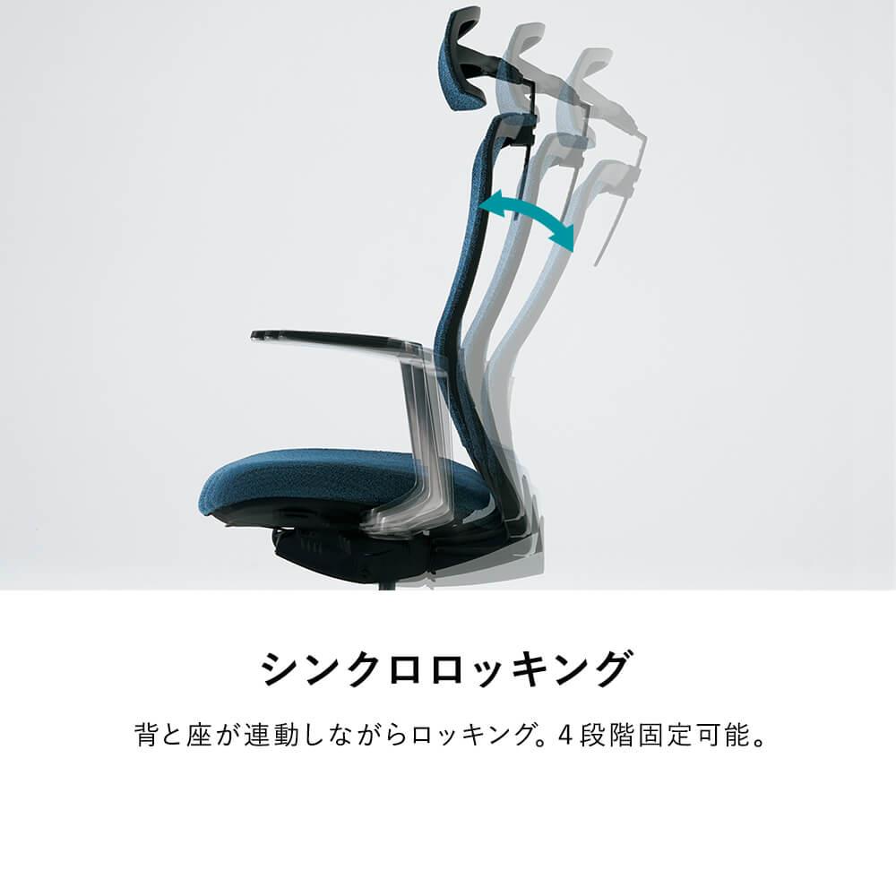 KT-7 メッシュチェア ヘッドレスト付 アジャスト肘 樹脂脚 (オフィス
