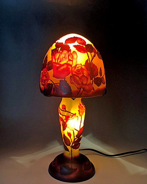 galle ガレ風ランプ彫刻工房