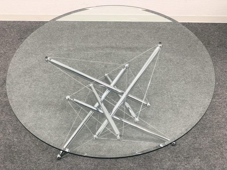 □Cassina ixc./カッシーナ・イクスシー□713ローテーブル ガラス