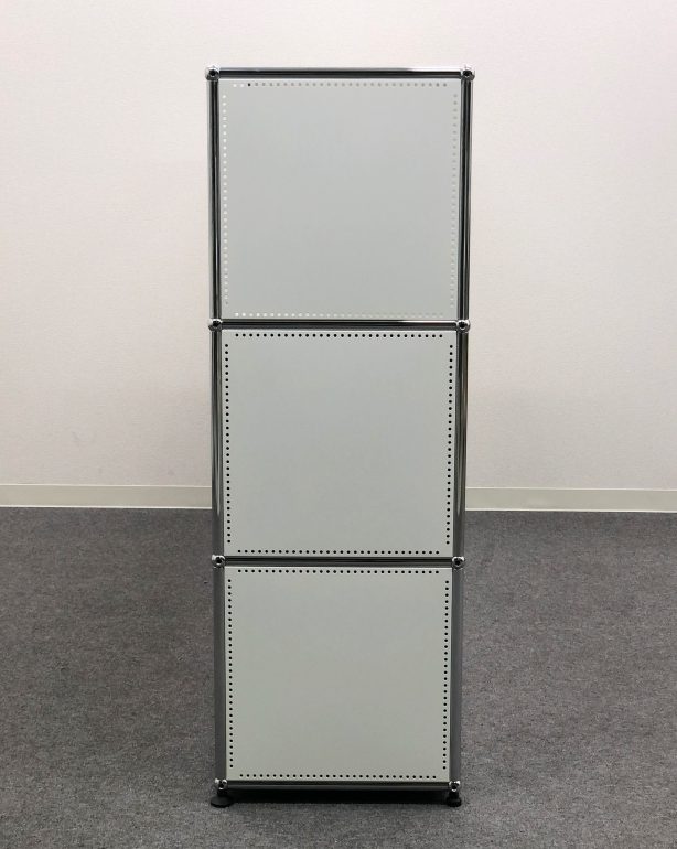 □USM/ハラーシステム□キャビネット 2列3段 白 上段オープン すべての