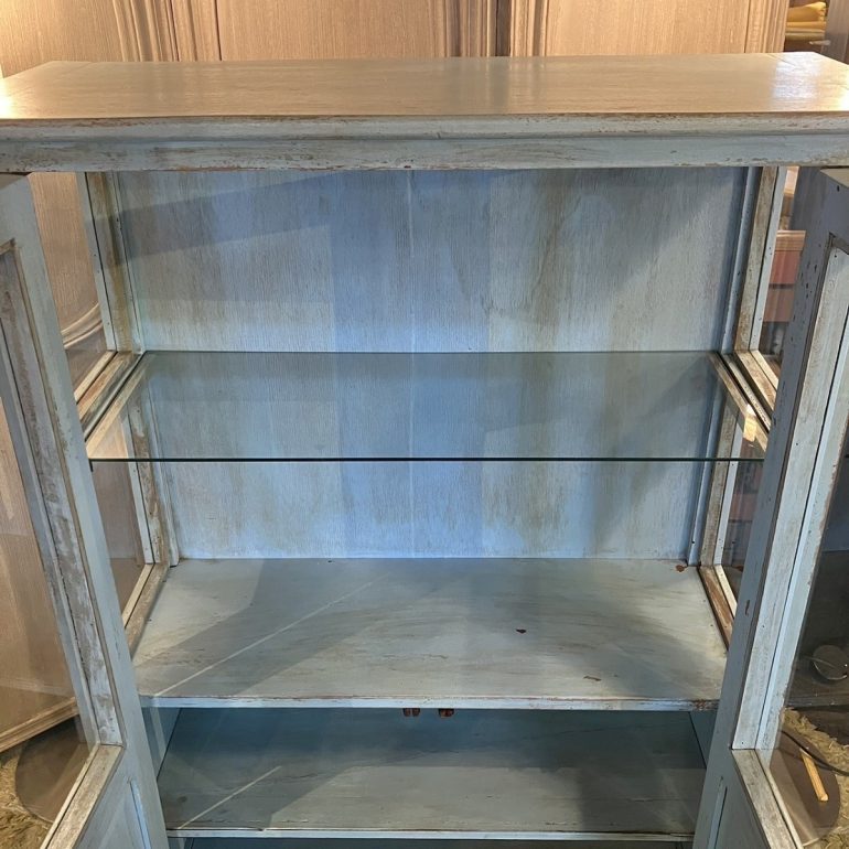 B-COMPANY/ビーカンパニー シャビー ブルー キャビネット 収納棚