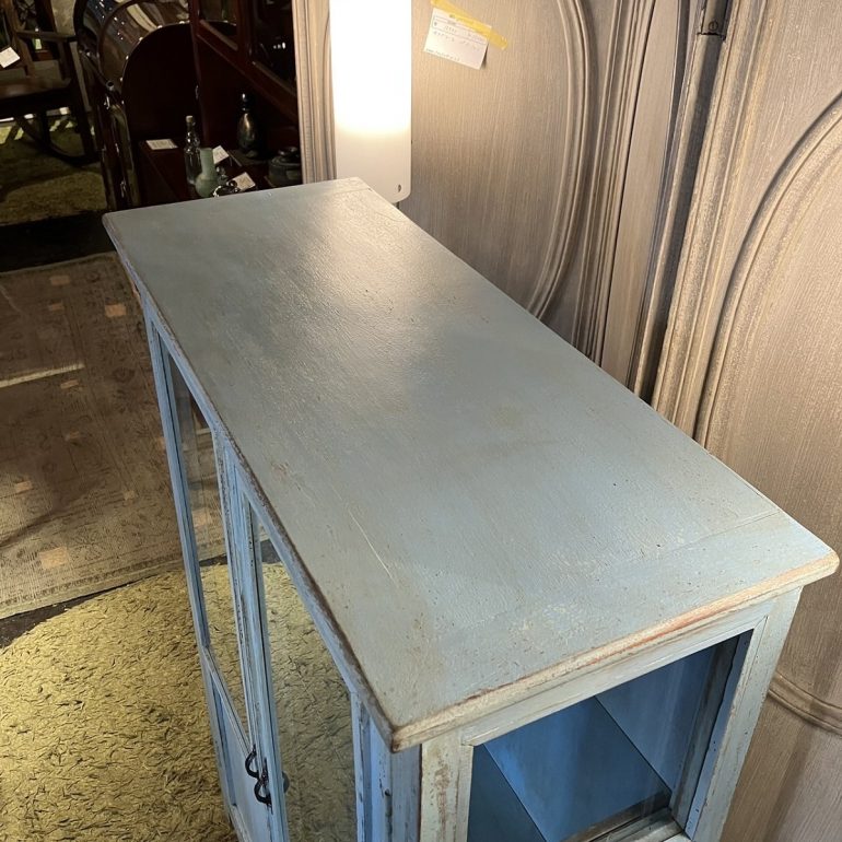 B-COMPANY/ビーカンパニー シャビー ブルー キャビネット 収納棚