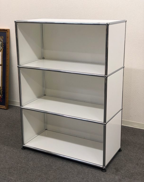 美品□USM/ハラーシステム□1列3段 オープンシェルフ 白 | 入荷商品