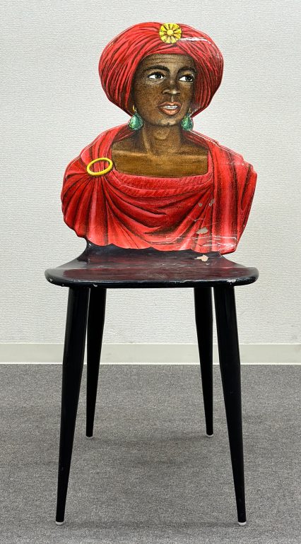 レア！□FORNASETTI/フォルナセッティ□Moro PRINTED CAHIR red チェア