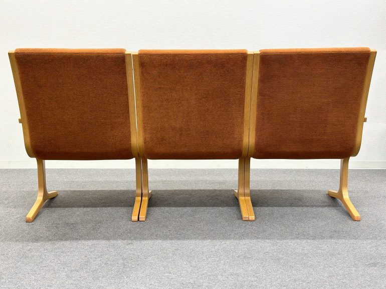 70'sビンテージ□TENDO/天童木工□HERON/ヘロン 3Pソファ ロー