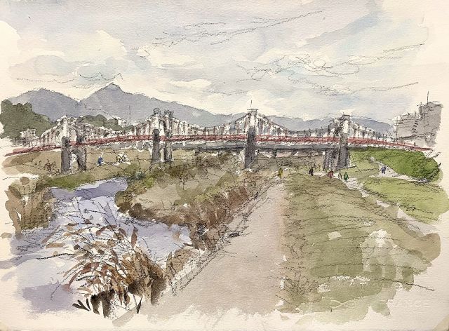 町並彩歩～伊藤 隆のスケッチ～ 近畿地方の風景（大阪）