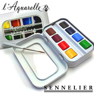 松田油絵具株式会社 透明水彩絵具l'Aquarelle(ハーフパン) | ジャンル