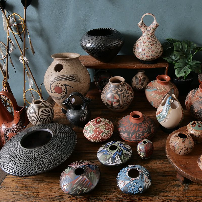 マタ・オルティス陶器 トラディショナル柄 壺｜マライカ公式通販