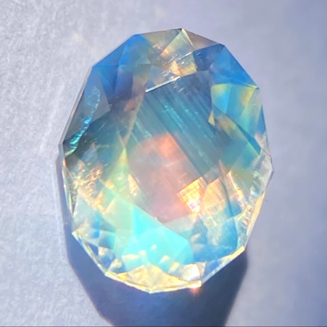 お客さま専用】レインボームーンストーン0.64ct☆お問合せ特別価格