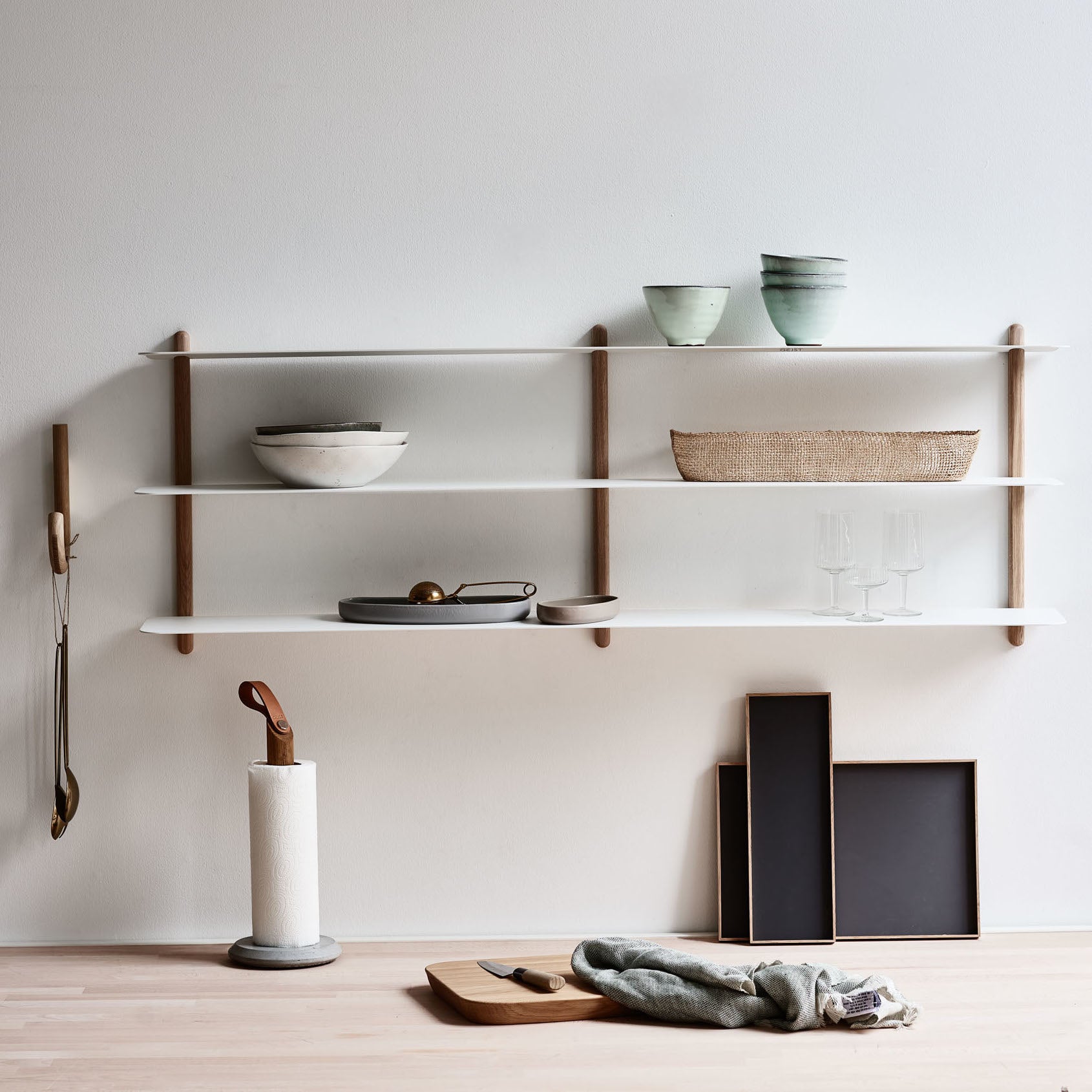 Nivo shelf D light oak/ white – Gejst Design