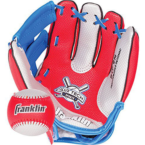 Franklin Sports Air Tech Soft Foam Baseball Glove and Ball Set