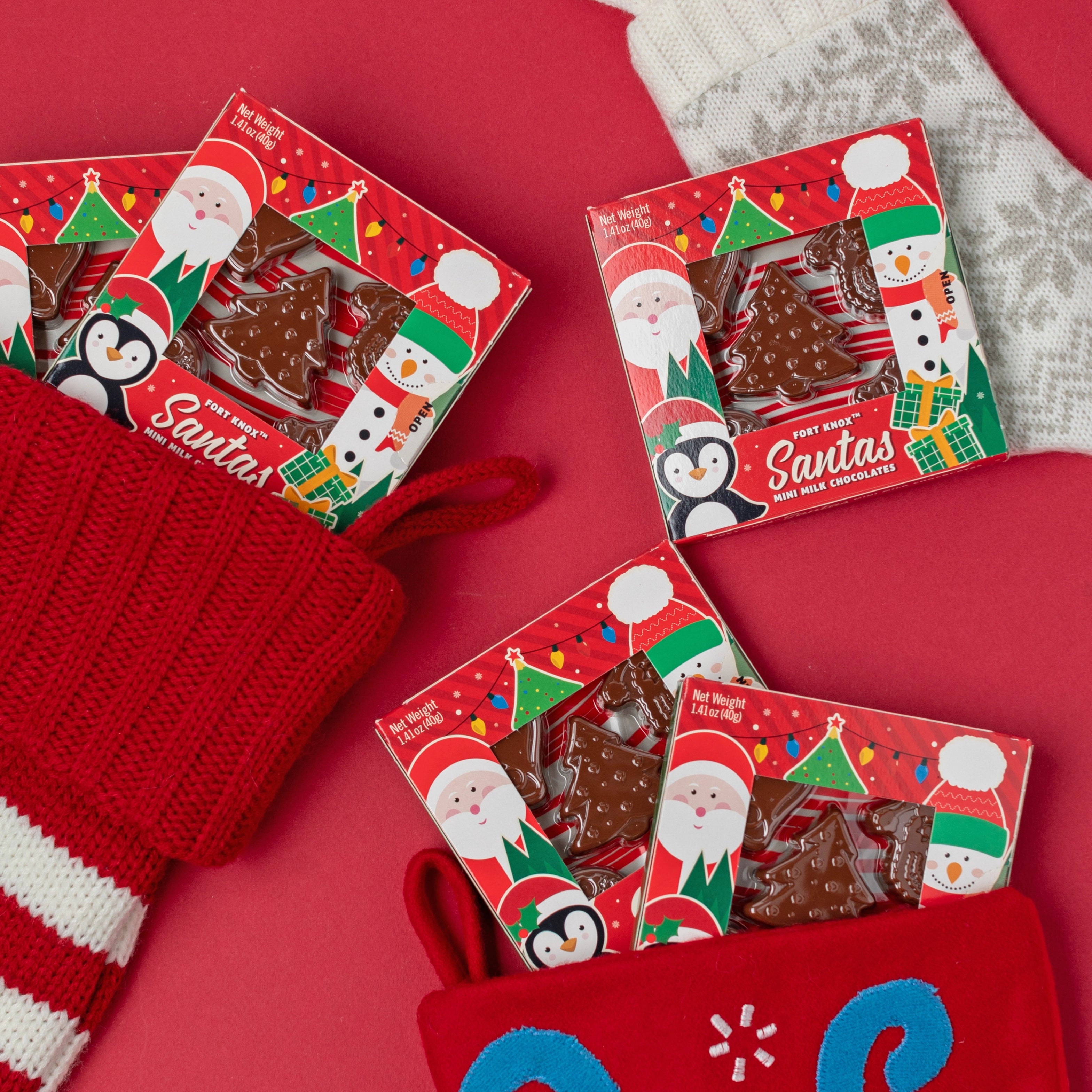 Fort Knox® Santas Mini Milk Chocolates