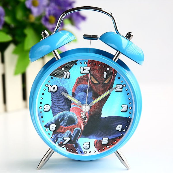 Qoo10] スパイダーマン シンプルな目覚まし時計