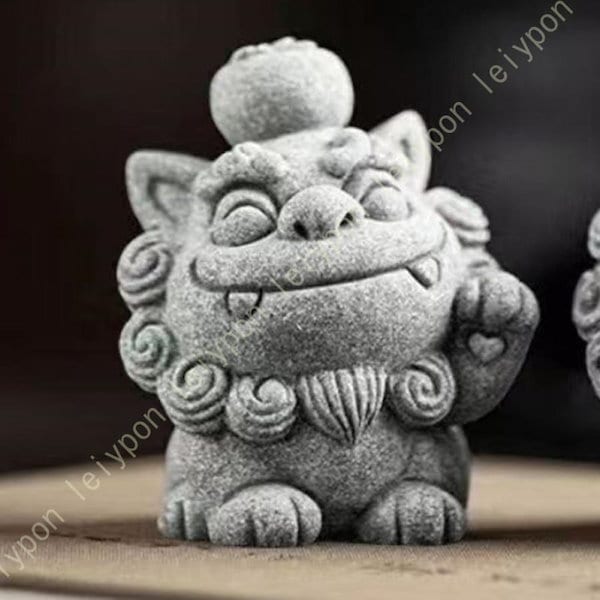 Qoo10] 限定値下げ 置物 狛犬 開運 かわいい