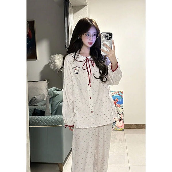 Qoo10] 可愛い キティ パジャマ レディース プ