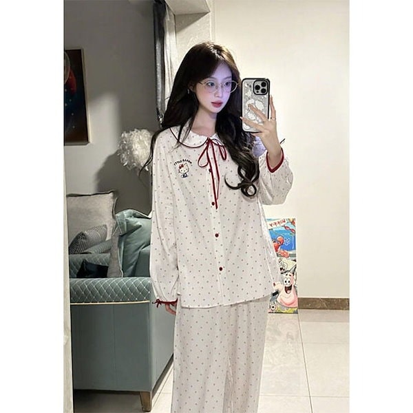 Qoo10] 可愛い キティ パジャマ レディース プ