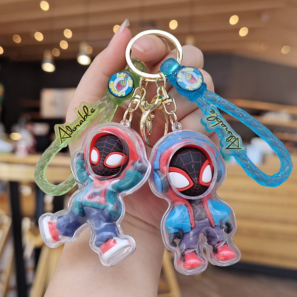 Qoo10] 新しいアクリルアイススパイダーマンキーホ