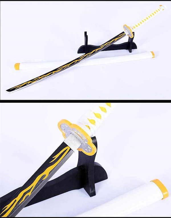 Qoo10] 金属製日本刀 煉獄杏寿郎 鬼殺隊 日輪刀