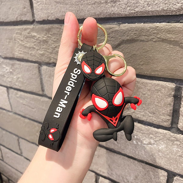 Qoo10] スパイダーマン キーホルダー カップル
