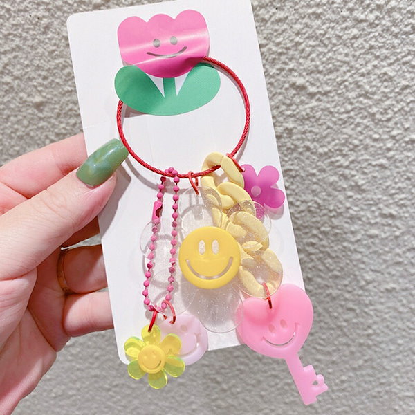 Qoo10] アクセサリー 韓国 チャーム キーリング