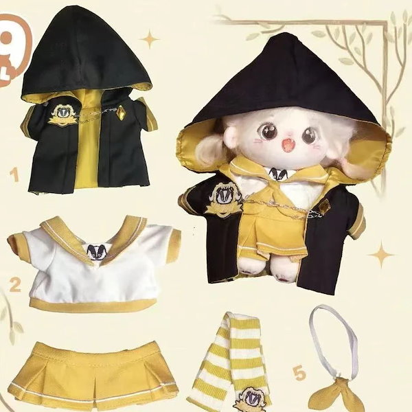 Qoo10] 新品20cm ぬいぐるみ 服 ハリーポッ