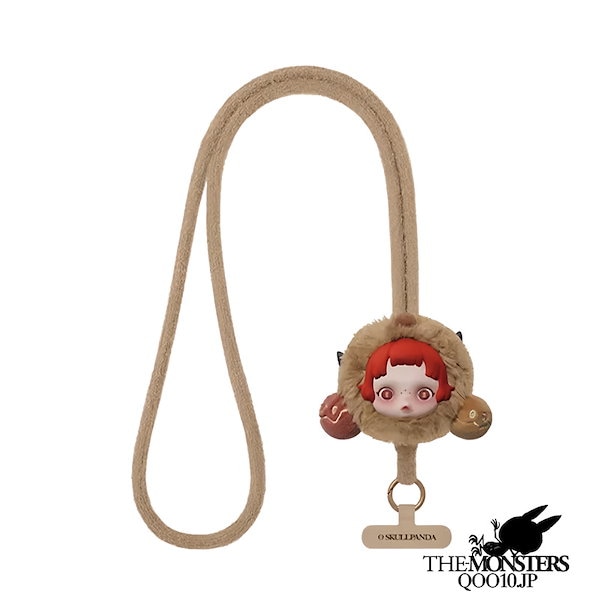 Qoo10] POP MART 携帯ストラップ 不眠らない劇場ぬいぐるみ